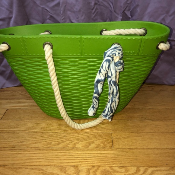 rubber tote bag like crocs